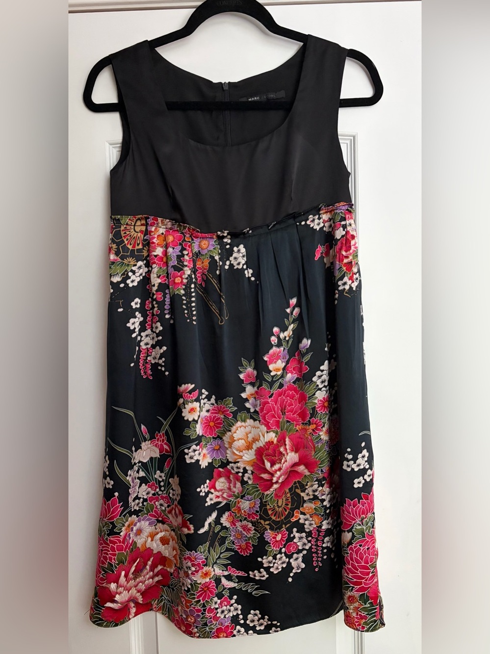 Archival 2004 Marc Jacobs 100% Silk Floral Cocktail Dress 6 Designer Luxury EUC